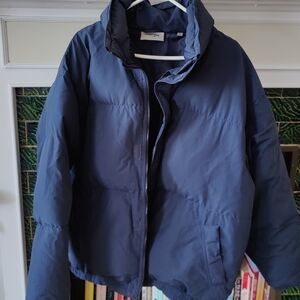 Fear Of God Essentials SSense Exclusive Navy Puffer Jacket